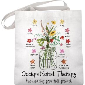 MAOFAED Occupational Therapy Tote Bag OT Gift Occupational Therapy Facilitating Your Full Growth OT Assistant Gift