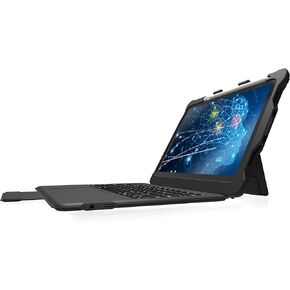STM Goods Dux Keyboard Trackpad USB-C for iPad 10th, USB-C Connected Keyboard - Rugged, Rubberized Drop Protection - Integrated Trackpad, Storage for Apple Pencil Gen 1 or Logitech Crayon - Black