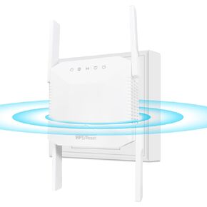 WiFi Repeater Extender Signal Booster for Home - Rapid Setup 2.4GHz Long-Range Internet Booster, 300Mbps, WiFi Extender with Ethernet Port