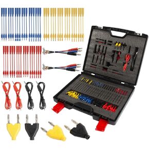 DUOYI مجموعة أدوات اختبار السيارات المتعددة 92 قطعة متعددة الوظائف لاختبار دوائر السيارات مع مشابك التمساح، قابس الموز يؤدي مجموعة أدوات اختبار السيارات للاختبار/التشخيص/الإصلاح in Kuwait