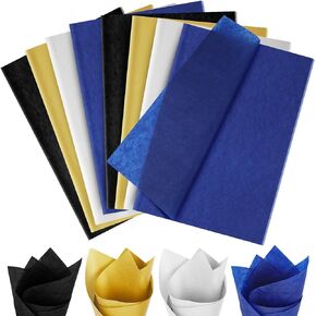 100 Sheets Graduation Tissue Paper, 14x20in Graduation Gift Wrapping Tissue Bulk Graduation Decorative Art Paper for Graduation Party DIY Crafts (Blue)