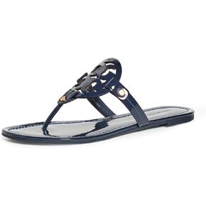 صندل مسطح من الجلد الناعم الحائز على براءة اختراع من Tory Burch Miller