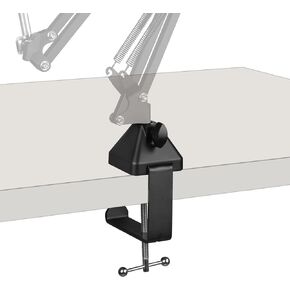 Geekria for Creators Microphone Desk Mount Clamp, Boom Arm Clamps for Adjustable Mic Stand Compatible with Rode PSA1+, TONOR T20, Aokeo AK-35, InnoGear Microphone Arm