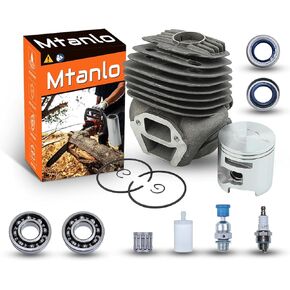 51mm Cylinder Piston Kit 506386171 For K750 K760 For Husqvarna For Partner Concrete Saw, Cylinder Piston Kit, Decompression Valve, Fuel Filter, Spark Plug, Needle Bearing, Crank Bearing