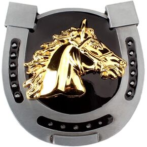 brandname Duolai Retro Imitation Double War Horse Relief Belt Buckle Craft Leather Suitable for 4CM Replacement Belt Buckles