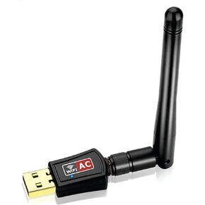 600Mbps USB Wifi Adapter for PC,CORN Mini 802.11ac Dual Band 2.4G/5G High Gain 2dBi Antenna Wireless Network Adapter Wi-Fi Dongle Adapter Support Windows XP,Win Vista,Win 7,Win 8.1, Win 10,Mac OS X 10