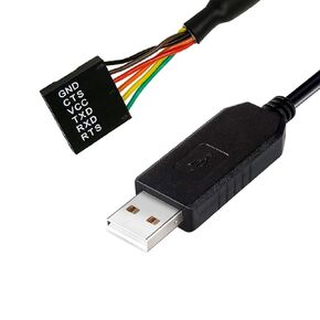 USB to Serial TTL 232R 3.3V UART Converter Cable TTL-232R-3V3 USB to TTL Serial Cables, 6Way, 6ft/1.8m