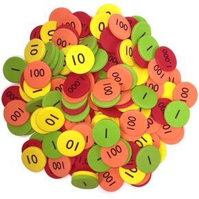 أقراص EAI Education QuietShape Foam Place Value من الواحد إلى الآلاف: مجموعة من 160 in Kuwait