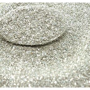 Silver Imported German Glass Glitter - 1 Kilo - Fine 90 Grit (Most Popular Grain Size) Sparkly Glass Glitter - 311-9-SL
