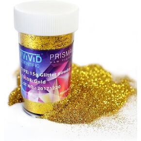 VViViD Prisma65 Gold Metallic Glitter Powder 15g Jar (1 Unit)