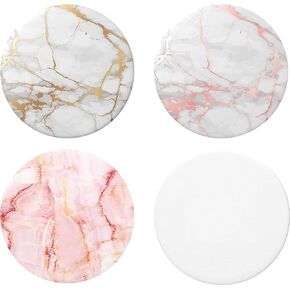 Multi-Function Cell Phone Stand,Rose Gold Pink White Marble Expanding Stand Grip for Smartphones and Tablets (4 Pack) in Saudi Arabia
