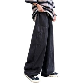 Y2K Pants Men Women Aesthetic Baggy Pants Straight Leg Cargo Joggers Goth Streetwear Pants