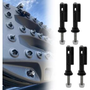 RYANSTAR RACING 4Pcs Mounting Pins Compatible with MaxTrax MKII Recovery Boards Traction Boards Mounting System Lockable Theftproof Safety Mounting Pins Set