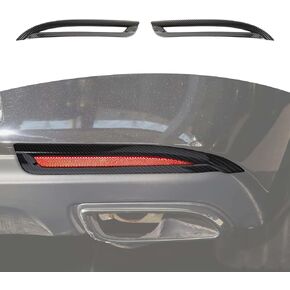 RT-TCZ for Chrysler 300C Rear Bumper Reflector Fog Light Trim for Chrysler 300/300C 2015 Up Carbon Fiber Exterior Accessories 2pcs