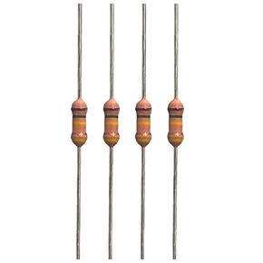 20Pcs RI40-1/4W Metallic Glass Glaze High Voltage Resistor Thick-Film Non-Wound Type Resistor 0.25W (1/4W-50M±5%)