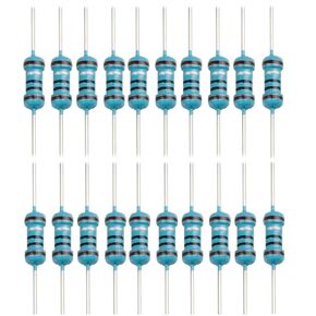 900 PCS 1 Ohm - 4.7M Ohm Resistor 1/2w (0.5Watt) ±1% Tolerance Metal Film Fixed Resistor, Multiple Values of Resistance Optional