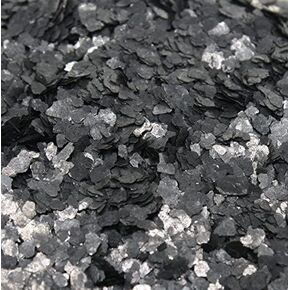 Black Natural Mica Flitter Flakes - 1 Ounce Bag - #311-4395