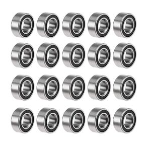 uxcell MR115-2RS Deep Groove Ball Bearings 5mm Inner Dia 11mm OD 4mm Bore Double Sealed Chrome Steel Z2 20pcs
