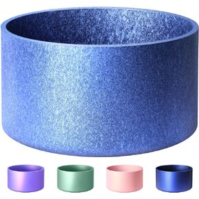 Protective Metallic Matte Luster Silicone Boot, Compatible with Stanley/Simple Modern 20-40oz & Water Bottle 12-24oz and More Bottles with 2.8-3in Base, Glitter Anti-Slip Bottom Sleeve Cover in Kuwait