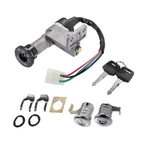 Ignition Switch Lock Cylinder Panel Lock Cushion Lock w/Key for GY6 49cc 50cc 125cc 150cc Scooter for Tao Tao VIP 50 Icebear Vitacci/Front Lock Saddle Lock/Durable / 1 Set