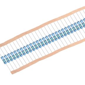 uxcell 30Pcs 0.5 Ohm Resistor, 1W 1% Tolerance Metal Film Resistors, Lead, 5 Bands for DIY Electronic Projects and Experiments