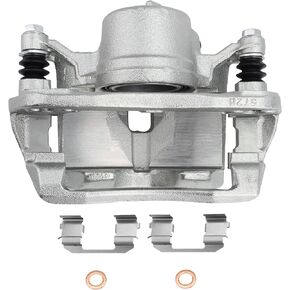 BRTEC Front Brake Caliper w/Mounting Bracket & Metal Piston Assembly 19B2662 19B2663 for Honda 2002-2004 CR-V for Honda 2003-2011 Element,Front Brake Calipers