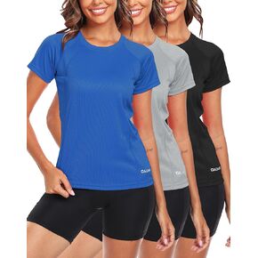 CADMUS Women's Workout Volleyball Shirts Mesh Dry Fit Running T Shirts
