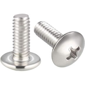 uxcell Machine Screws, M4x5mm Phillips Screw, 304 Stainless Steel, Fasteners Bolts 20Pcs