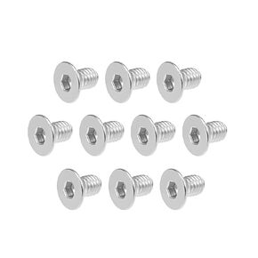 uxcell M8x20mm Flat Head Machine Screws Inner Hex Screw 304 Stainless Steel Fasteners Bolts 10Pcs