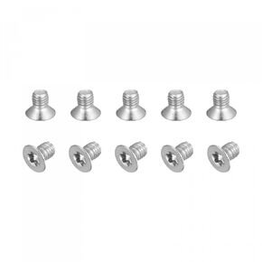 uxcell M3x8mm Torx Security Machine Screws, 10pcs 316 Stainless Steel Countersunk Head Tamper Proof Screw Fasteners Bolts