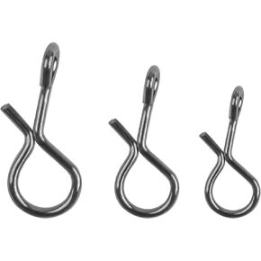 Quick Fly Fishing Snaps, 150pcs Stainless Steel No Knot Fast Snaps Quick Lure Change Clips for Flies Jigs Lures