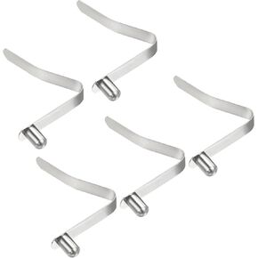 PATIKIL 9.5x6mm Kayak Paddle Snaps, 8 Pack Pole Push Button Spring Clips Steel Solid Button Locking Tube Single Pin for Camping Awning Tent Pole