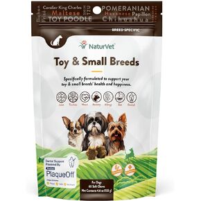 مكمل NaturVet Bulldog Breed - لدعم المفاصل، والهضم، والجلد، والعناية بالمعطف - فيتامينات متعددة للكلاب مع المعادن، أوميغا 3، البلاك أوف - فيتامينات خالية من القمح للكلاب - سلالات الفتوة - 50 مضغ ناعم