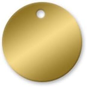 Brass Tags - 2 inch Circle Pk/25