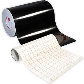 ORACAL 651 Gloss Black Self-Adhesive Craft Vinyl Roll (12" x 50ft w/Transfer Paper)