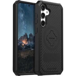 Rokform Rugged Case Compatible with Galaxy S25 Ultra, Magnetic Cover with Twist Lock, Drop Tested Armor (Black)