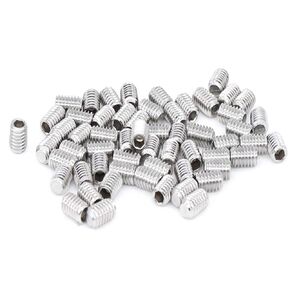 100pcs Stainless Hex Allen Head Socket Set Screws Grub Screw Bolts Internal Hex Drive Cup-Point Screws（M4x4）