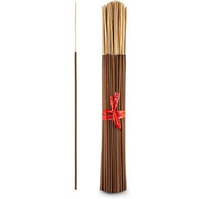 100 Unscented Incense Sticks 11" - 100% Natural Joss and Bamboo Punk Blanks - Great for DIY Aromatherapy Incense Making.