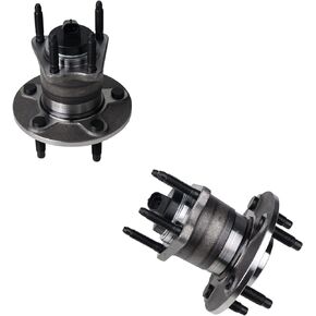 KUSATEC 512285 2PCS Rear Wheel Bearing and Hub Assembly Compatible with Chevy Cobalt HHR Malibu, Saturn Aura 2007 2008 2009, Pontiac G6 2005-2010, 5 Lug Bolts w/ABS