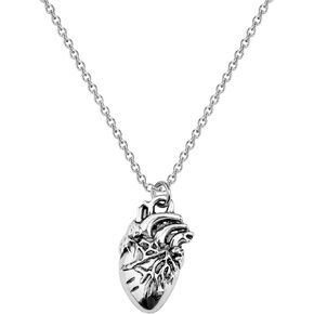 MYOSPARK Anatomical Heart Necklace 3D Human Heart Necklace Medical Gift Nurse Gift