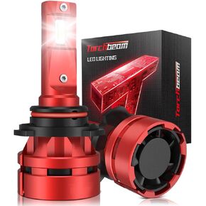 مجموعة مصابيح أمامية Torchbeam H11/H8/H9 Powersport، 𝟐𝟐𝟎𝟎𝟎 𝐋𝐌 𝟔𝟎𝐖 𝟔𝟎𝟎% 𝐒𝐮𝐩𝐞𝐫𝐢𝐨𝐫 𝐁𝐫 مصابيح 𝐢𝐠𝐡𝐭𝐧𝐞𝐬𝐬 للاستخدام على الطرق الوعرة أو مصابيح الضباب - عبوة من 2 in Kuwait