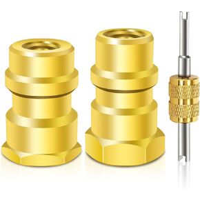 مجموعة محول تركيب التحديثية AC FANOVO R12 إلى R134a AC، مجموعة تحويل R12 إلى R134a، متوافقة مع تحويل التحديثية ذات الجانب المنخفض 1/4 SAE، لنظام التبريد التلقائي A/C in Kuwait