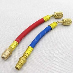 R12 to R134a Hose Adapter for Using with R134a Gauges Car Air Conditioning Kit