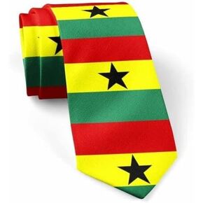 Mens Rastafarian Flag Rastafari Rasta Jamaica Jamaican Marley Necktie | Neck Tie
