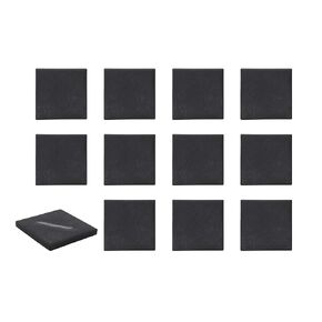 EISCO 12PK Streak Plates for Minerals Testing - Off-Black Unglazed Porcelain