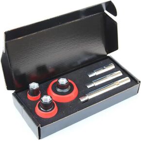 Luo ke M14 Thread Angle Grinder Extension Shaft Kits, Alloy Connecting Rod Extender Polishing Pad Holder for Rotary Polisher Car Polisher Polishing Pads