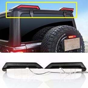High Mount Brake Light Compatible With Jeep Wrangler JL JK 2007-2023 LED Tail Wing Roof Light Car LED Brake Light/Driving light/Turn Signal Light/Reversing Light Auto Accessory