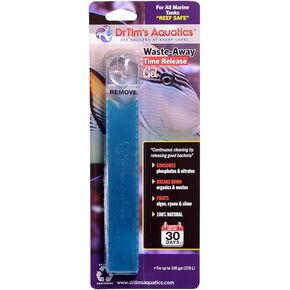 DrTim's Aquatics Reef Safe Waste-Away Time Release Gel – Natural Fish Tank & Aquarium Leave-in Waste Management Solution for Dissolving Cleaning Organic Sludge - Treats 100 gal