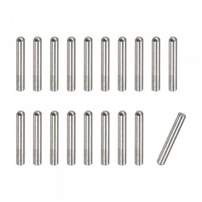 uxcell 3x15mm Dowel Pins, 50pcs 304 Stainless Steel Round Head Flat Chamfered End Dowel Pin Bunk Bed Pins Shelf Pegs Support Shelves Fasten Elements