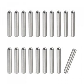 uxcell 3x15mm Dowel Pins, 50pcs 304 Stainless Steel Round Head Flat Chamfered End Dowel Pin Bunk Bed Pins Shelf Pegs Support Shelves Fasten Elements